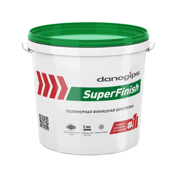 2 СОРТ! Готовая финишная полимерная шпатлевка SuperFinish (СуперФиниш) Шитрок, 5 кг