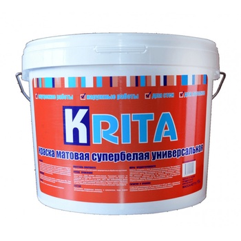 Краска «Krita» универсальная для наружных и внутренних работ 4кг, цена за шт