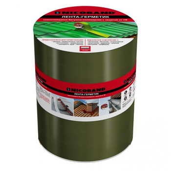 Лента-герметик NICOBAND (зеленый), 10 м х 20 см (коробка 1 рулон)