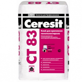 Клей для пенополистирола Ceresit CT 83, 25 кг