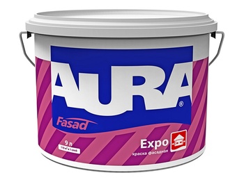 Высокоукрывистая краска для фасадов Aura Expo 9л База TR