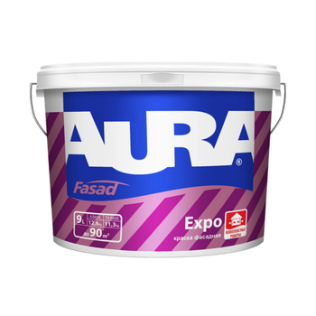 АУРА Высокоукрывистая краска для фасадов (9 л) AURA Expo