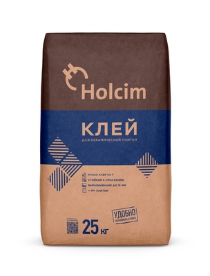 Holcim Клей Basic 60 для керамической плитки, 25 кг
